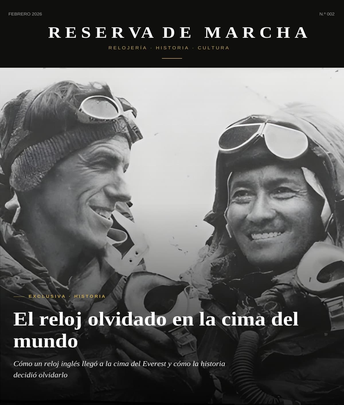 Edición 002 — El reloj olvidado en la cima del mundo