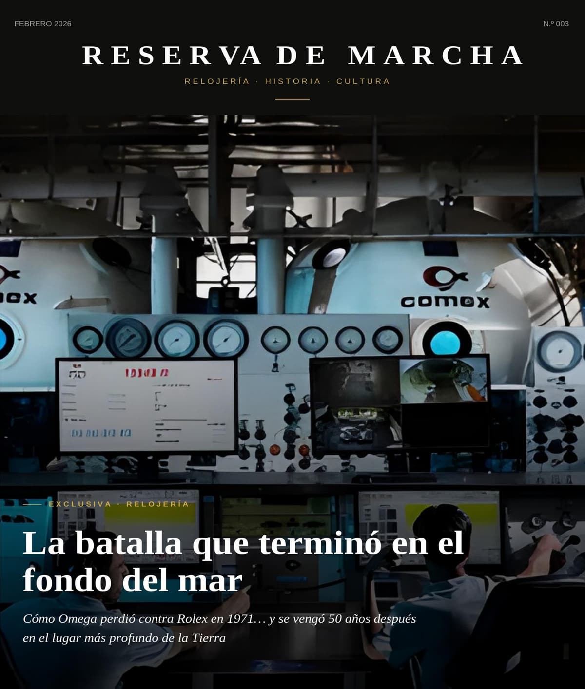 Edición 003 — La batalla que terminó en el fondo del mar